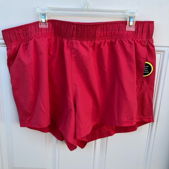Athletic Works Core Women Running Shorts Melon Delight Side Pockets XL(16-18) - Picture 2 of 9